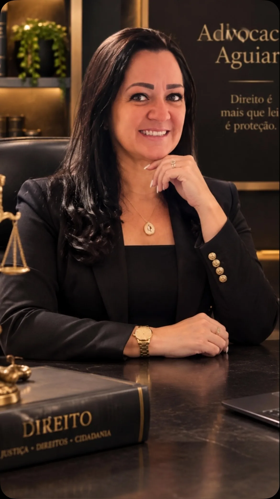 Dra. Olívia Aguiar, advogada.